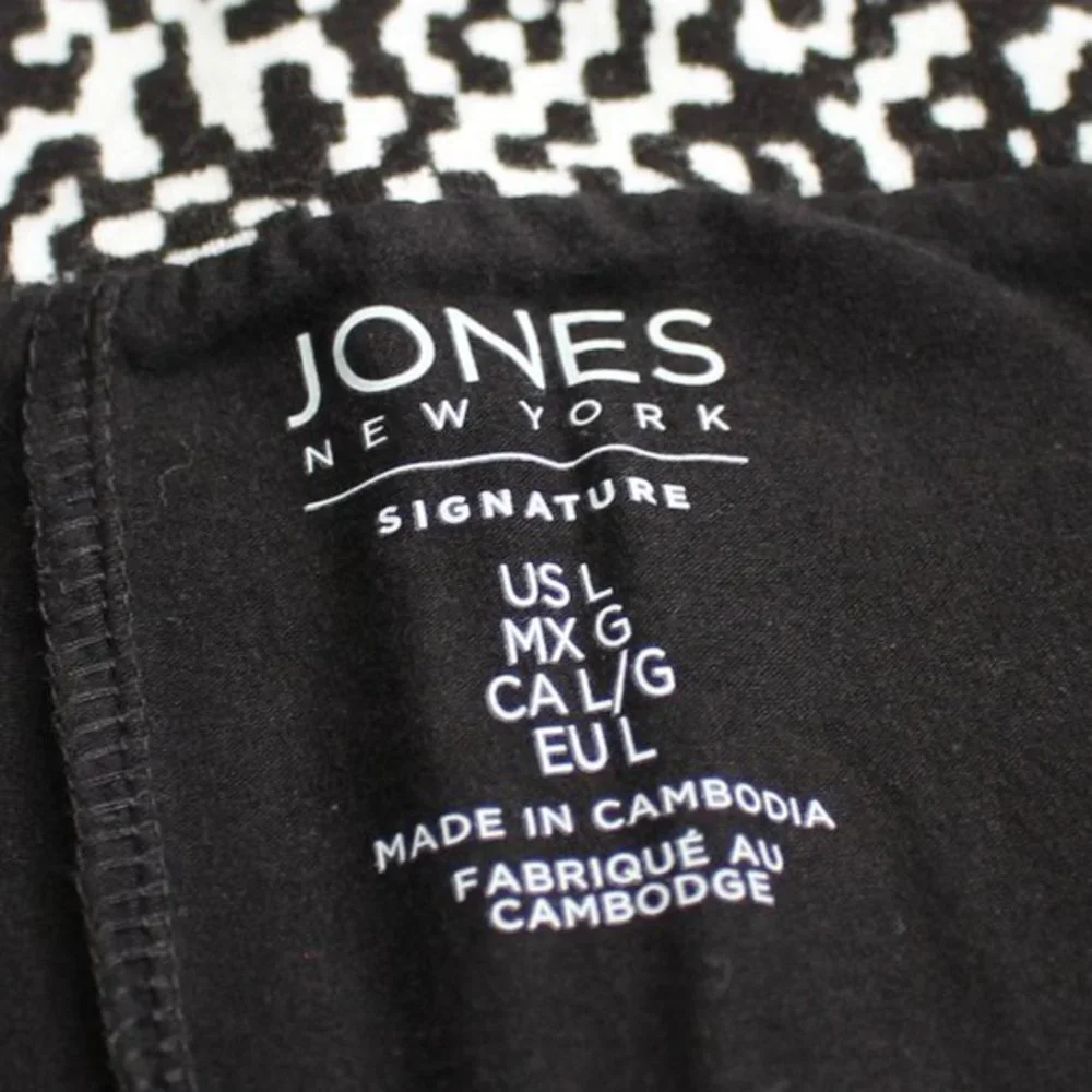 NWOT Jones New York Signature Houndstooth Skort L